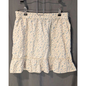 Rachel Zoe Linen skirt Mini Flowers Spring Medium